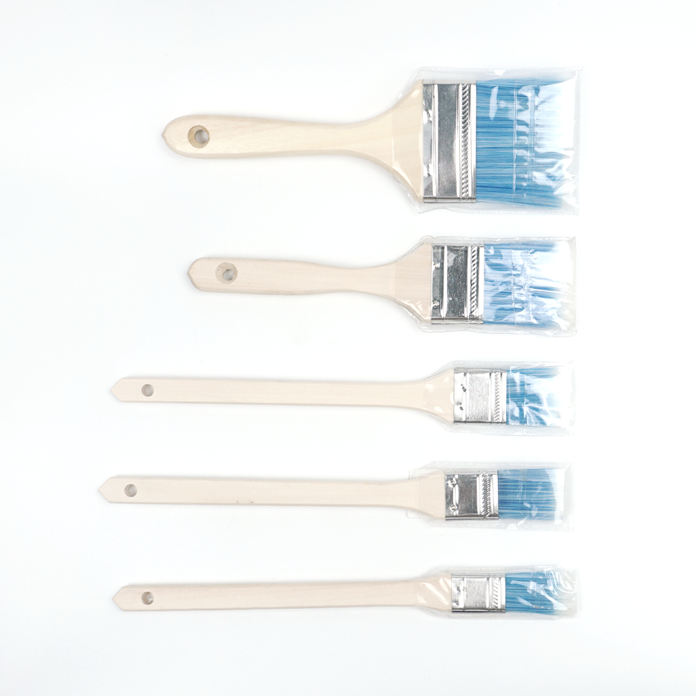 수성 페인트 붓 블루 연부 3inch