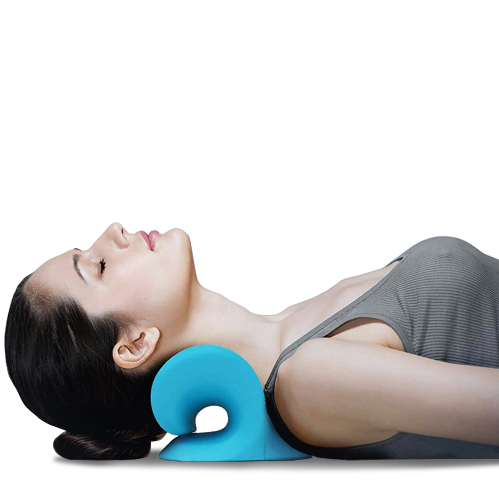 목스트레칭 거북목 경추마사지 목마사지 3color 블루 핑크 블랙