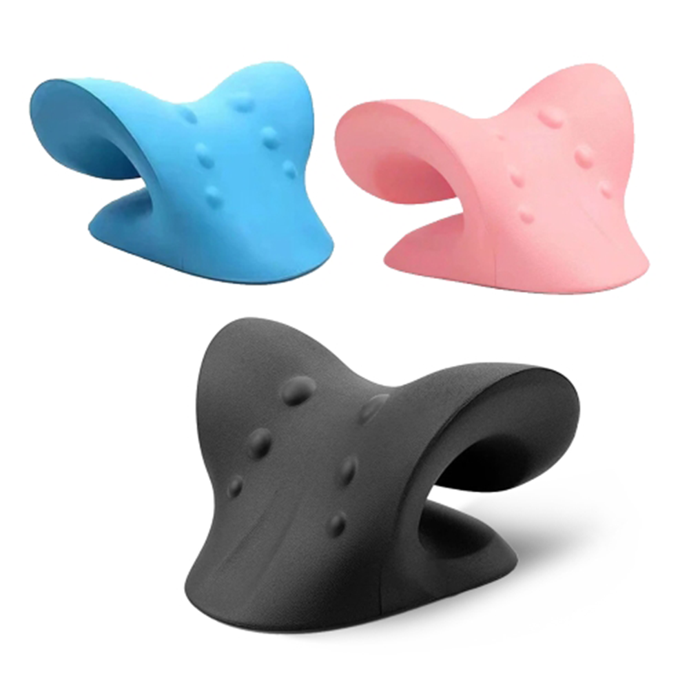 목스트레칭 거북목 경추마사지 목마사지 3color 블루 핑크 블랙
