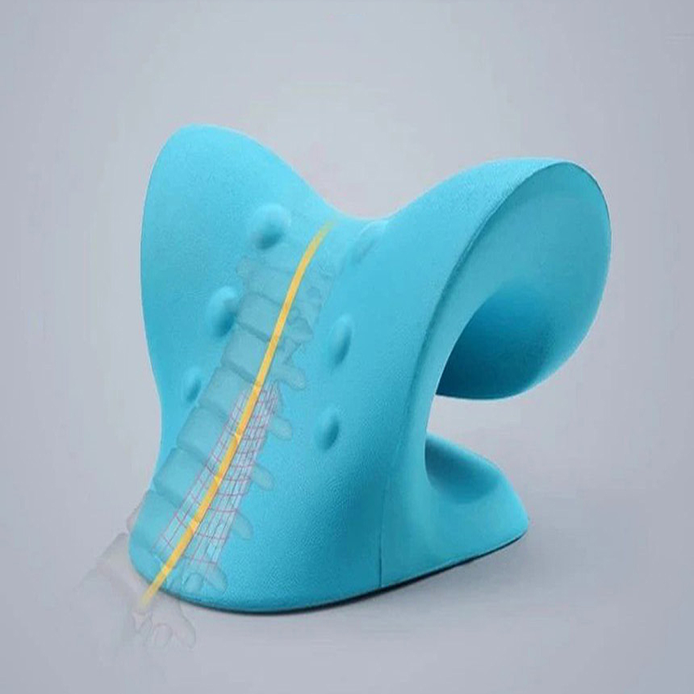 목스트레칭 거북목 경추마사지 목마사지 3color 블루 핑크 블랙
