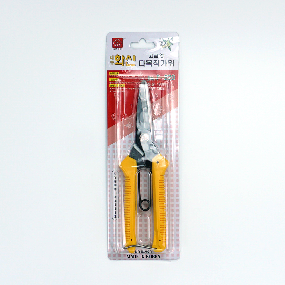 [화신] P-220 다목적가위 색상랜덤