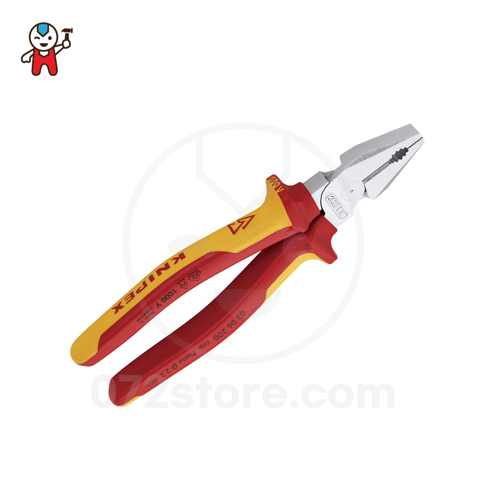 [KNIPEX 크니펙스] 02 06 200 SB(8인치) 절연고성능펜치